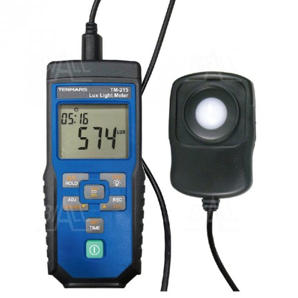 TM215 Luksomierz 0,1~400 000 lx DIN 5032-7 logger/rejestrator USB TENMARS