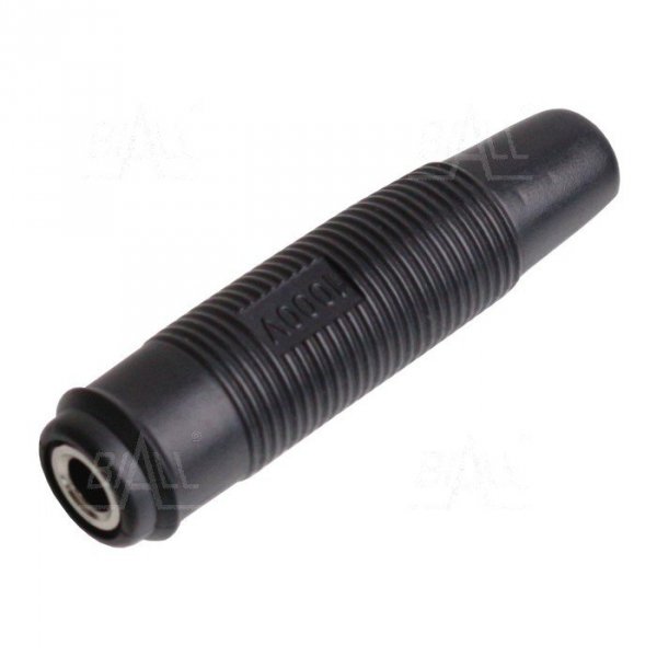 Gniazdo 4mm na przewód GP430-BK 24A czarny