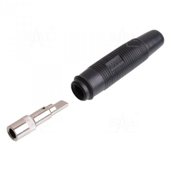Gniazdo 4mm na przewód GP430-BK 24A czarny