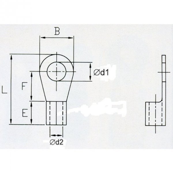 KON1-4 Końc. oczkowa nieizol. 0,5-1,5mm2/M4 100szt