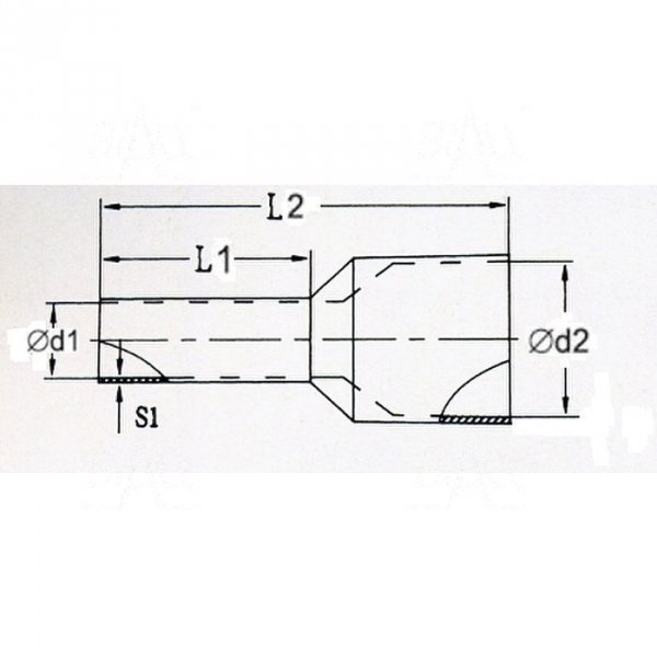 KR010008 R Tulejka izolow. 1,0mm2x8    100szt