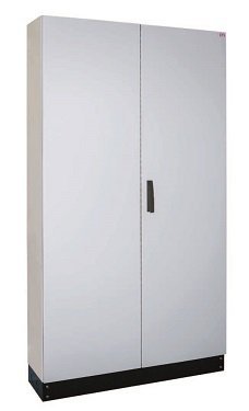 HXS300 4-12 PH1 OBUDOWA STOJĄCA 1850X1050X300 2X DRZWI PEŁNE Z COKOŁEM PUSTA IP55 IK10 SZARY