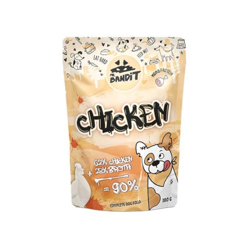 Mr. Bandit CHICKEN - mokra karma z kurczakiem dla psów dorosłych 180g