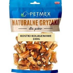 Kostki kolagenowe naturalny gryzak dla psa z kurczaka 100g 