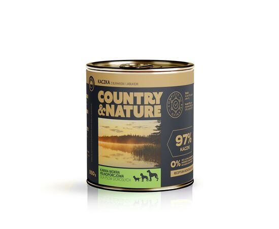 Country &amp; Nature kaczka z burakiem i jabłkiem -850 g 