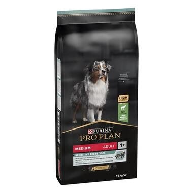 PURINA PRO PLAN SENSITIVE DIGESTION dla dorosłych psów rasy średniej z wrażliwym układem pokarmowym- Jagnięcina 14 kg + 2,5kg bonus  