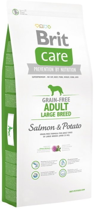 BRIT CARE GRAIN-FREE ADULT LARGE BREED SALMON & POTATO 12kg