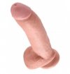 King Cock 9 Cock with Balls Flesh - Dildo z jądrami i przyssawką 22 cm
