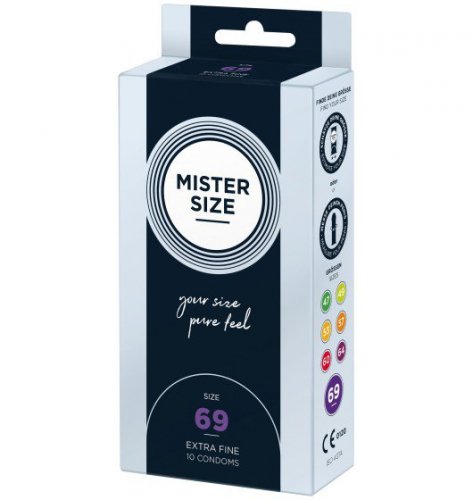 Mister.Size 69 mm Condoms 10 Pieces - prezerwatywy