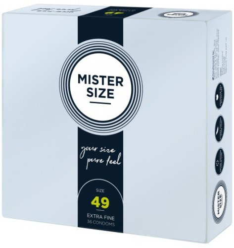 Mister.Size 49 mm Condoms 36 Pieces - prezerwatywy