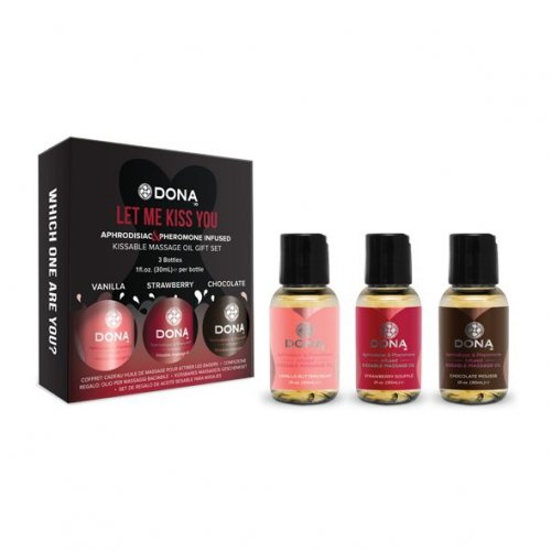 Dona  Massage Gift Set Flavored- zestaw olejków do masażu (3 x 30 ml)