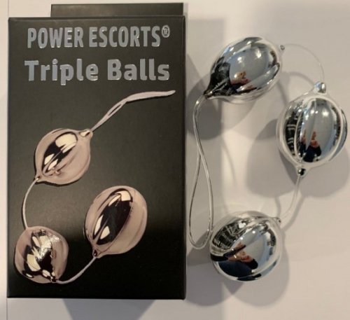 Power Escorts Triple balls silver - kulki analne