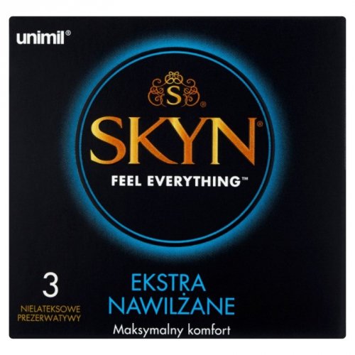 Unimil Skyn Box 3 Extra Wet - prezerwatywy