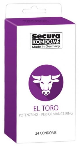 Secura El Toro 24 szt - Prezerwatywy z pierścieniem 