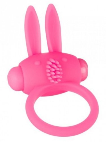 Argus Bunny ring pink - wibrujący pierścień na penisa