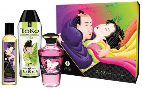 Shunga Ensemble Fruity Kisses - Zestaw kosmetyków do masażu 