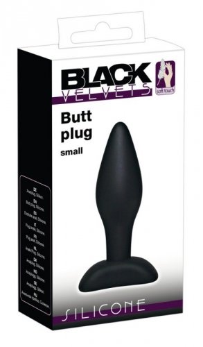 Black Velvets - Korek analny silikonowy 9 cm 
