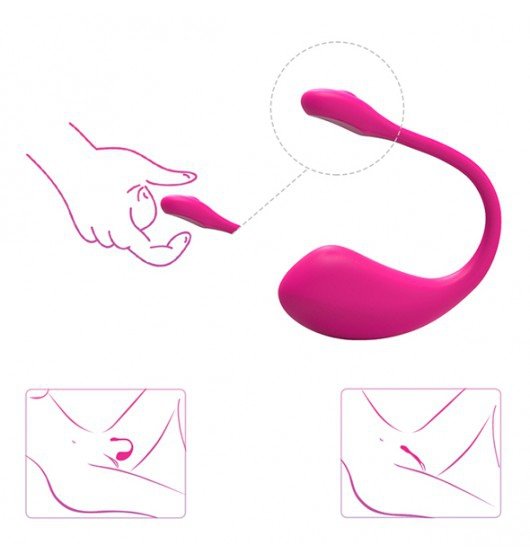 Lovense Lush 2 - wibrujące różowe jajeczko sterowane smartfonem