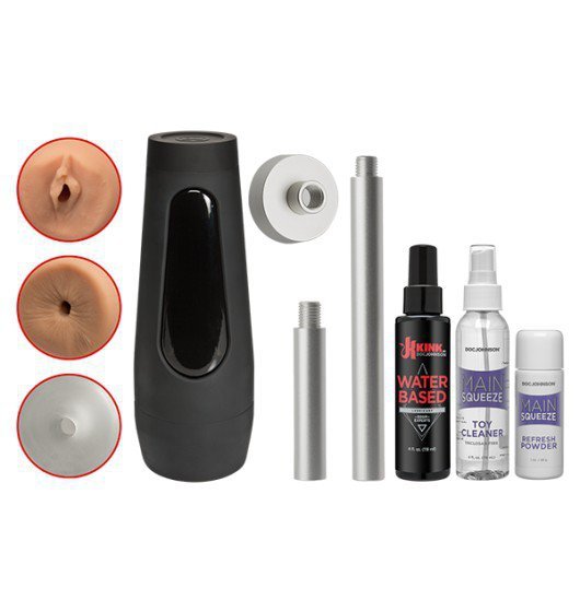 Kink Power Banger Fuck Hole Accessory Pack 10 Piece Kit zestaw masturbatrów