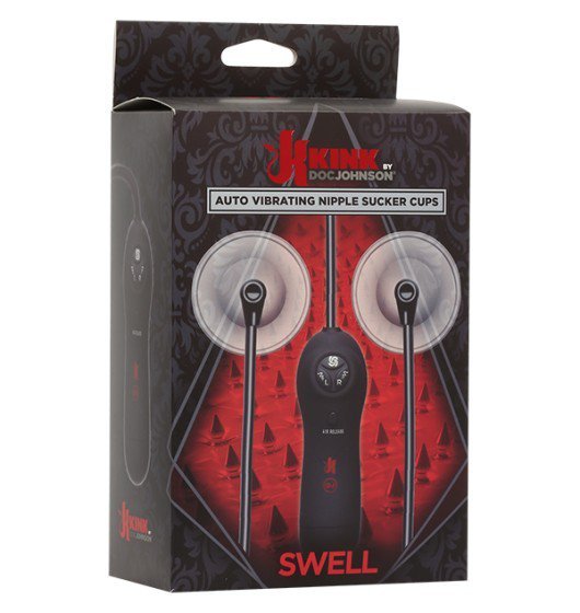 Kink Swell  Auto Nipple Sucker Cups - Przyssawki na sutki z wibracjami