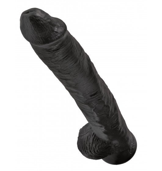 King Cock 14&quot; Cock with Balls Black