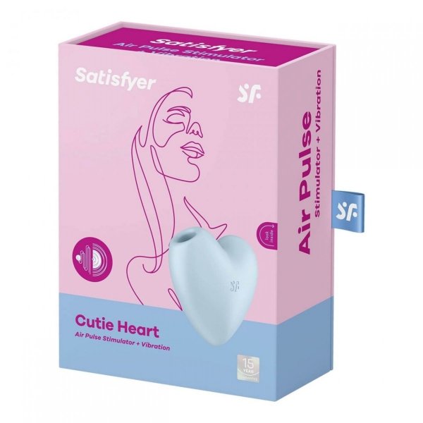 Satisfyer Cutie Heart (Blue) - stymulator łechtaczki