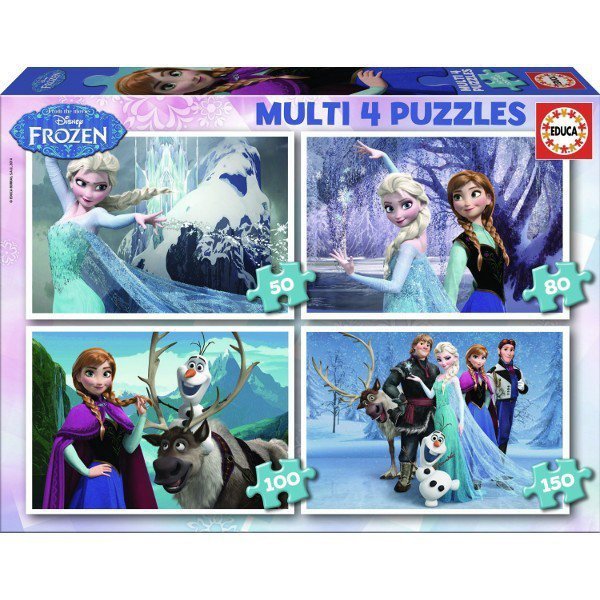 Puzzle 50-80-100-150 elementów Frozen