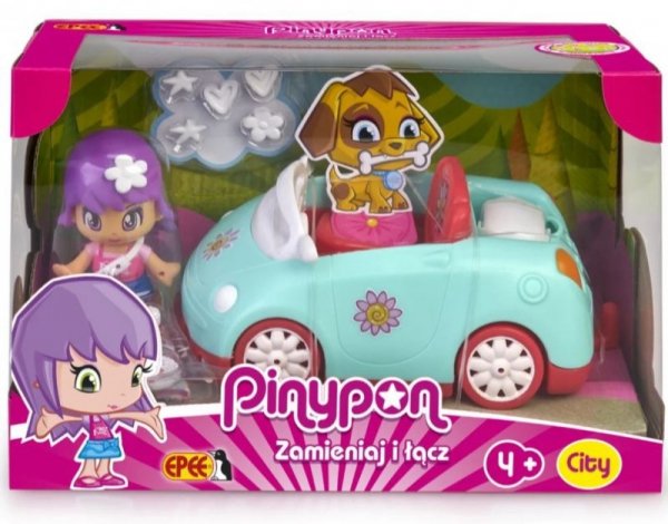 Pojazd  z laleczką Pinypon City mix /sztuka