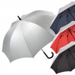 Silver - parasol długi automat z filtrem UV UPF50+