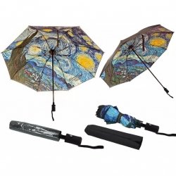 Parasolka składana full-auto - Vincent van Gogh - Gwiaździsta noc /B