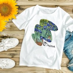 Koszulka z nadrukiem - Vincent van Gogh - Irysy