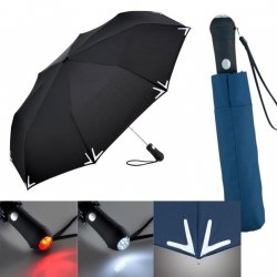 Safebrella® LED parasolka składana z latarką Fare