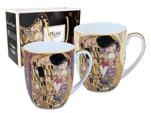 Komplet 2 kubków - Gustav Klimt - Pocałunek