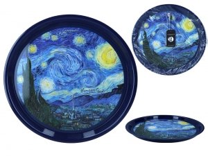 Taca antypoślizgowa okrągła - V. van Gogh, Gwiaździsta Noc (CARMANI)