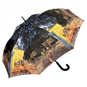 Vincent van Gogh &quot;Kawiarniany taras&quot; parasol długi delux ze skórzaną rączką