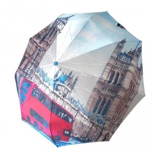 Londyn - autobus - parasolka satynowa full-auto + gift box