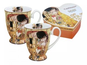 2 kubki w sercu - Gustav Klimt - Pocałunek