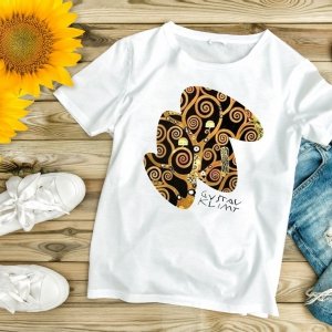 Koszulka z nadrukiem - Gustav Klimt - Drzewo życia