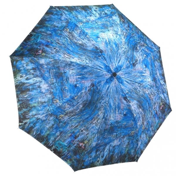 Claude Monet - Lilie wodne i wierzby - parasolka składana podwójna Galleria