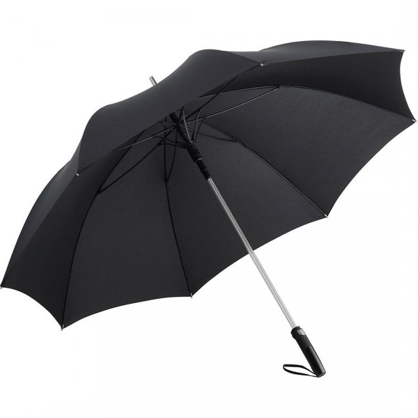 FARE®-Precious duży czarny parasol z tytanowymi elementami 133 cm