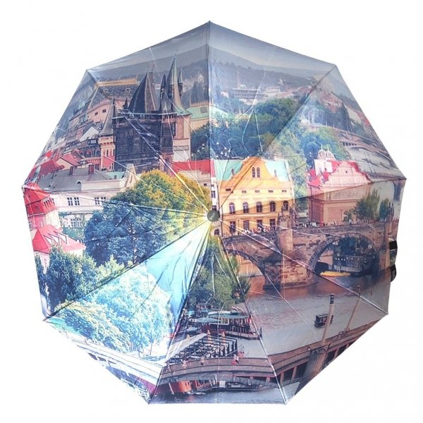 Praga - parasolka satynowa full-auto + gift box