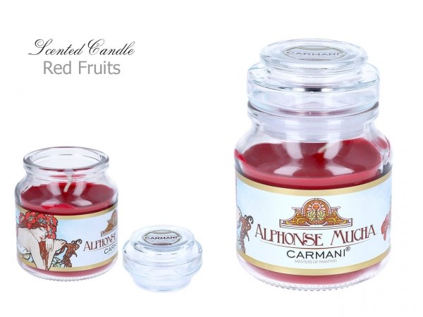 Świeczka zapachowa - Alphonse Mucha - Red Fruit