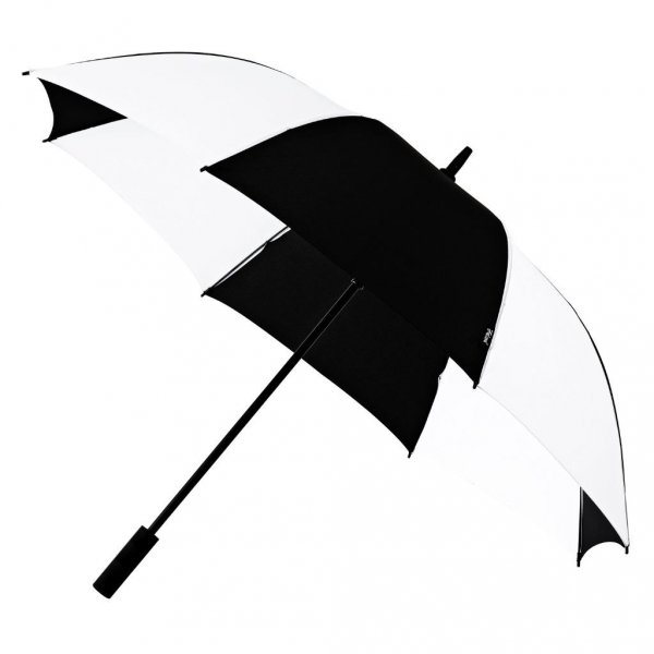 Biało-czarny parasol automatyczny 120 cm