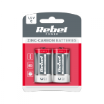 Baterie REBEL GREENCELL R14 2szt/bl