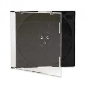 3015 Pudełko na 1 CD - czarne Tray  Esperanza