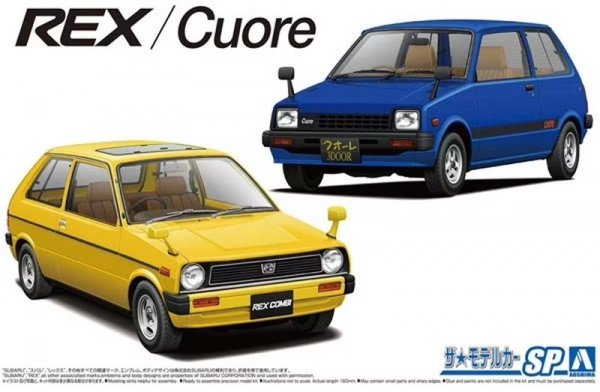 Aoshima 05787 1/20 MC#SP Subaru KM1 Rex / Daihatsu L55S Cuore &#039;81