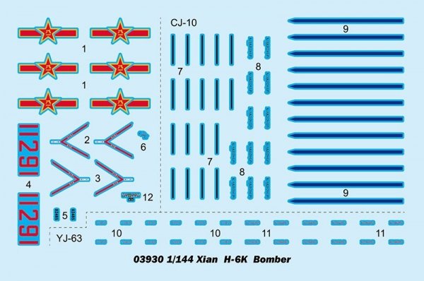 Trumpeter 03930 Xian H-6K Bomber 1/144