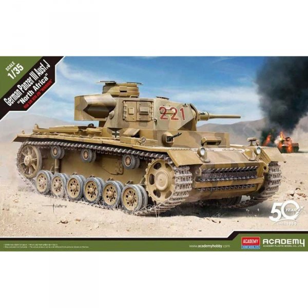 Academy 13531 German Panzer III Ausf.J &quot;North Africa&quot; - 1/35