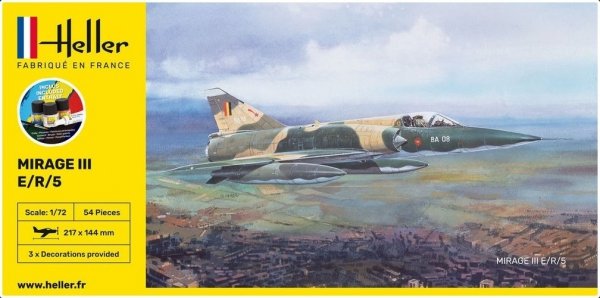 Heller 56323 Starter Set - ADM Mirage IIIE/R/5 BA