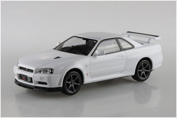 Aoshima 06251 1/32 SNAP KIT#11-B Nissan R34 Skyline GT-R (White)